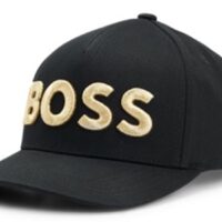 Boss Cap Sevile-Boss aus Baumwoll-Twill mit 3D-Logo-Stickerei schwarz 003