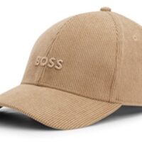 Boss Cap Zed-Flag-CO aus Cord mit feiner Struktur und Logo-Stickerei beige 282