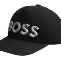 Boss Cap Sevile-BOSS-6 aus Baumwoll-Twill mit 3D-Logo-Stickerei schwarz 001