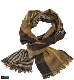 BOSS BLACK SCHAL LAVISO-1 FARBE BRAUN-GELB 213