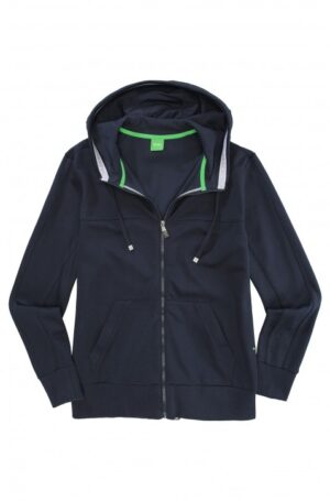 BOSS GREEN SWEATSHIRT JACKE SAGGY FARBE DUNKELBLAU 410 GR: S
