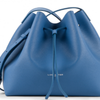 LANCASTER PUR SAFFIANO L BEUTELTASCHE LEDER FARBE 422-19 BLEU CYAN LANCASTER PUR SAFFIANO L BEUTELTASCHE LEDER FARBE 422-19 BLEU CYAN