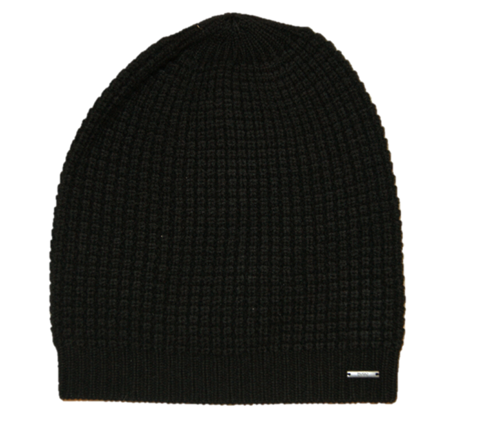 HUGO STRICKMÜTZE MEN-X514 FARBE SCHWARZ 001 HUGO STRICKMÜTZE MEN-X514 FARBE SCHWARZ 001