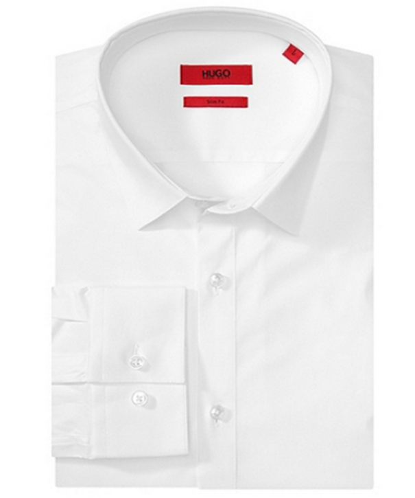 HUGO MEN SHIRT ETELLO FARBE WEISS 199 HUGO MEN SHIRT ETELLO FARBE WEISS 199