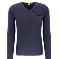BOSS ORANGE PULLOVER ABRAMUT FARBE DUNKELBLAU 407 M