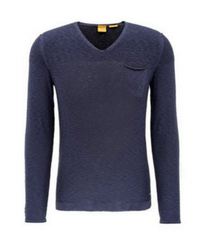 BOSS ORANGE PULLOVER ABRAMUT FARBE DUNKELBLAU 407 M