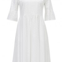 BOSS Tailliertes Kleid Abroidita aus Baumwoll-Voile mit Lochstickerei weiss 100 BOSS Tailliertes Kleid Abroidita aus Baumwoll-Voile mit Lochstickerei weiss 100 34