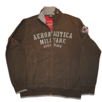 AERONAUTICA MILITARE SWEATJACKE FE 465 FARBE BRAUN 5641 XXL