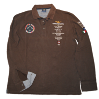 AERONAUTICA MILITARE POLO - PO 519 FARBE BRAUN 5619 XXXL