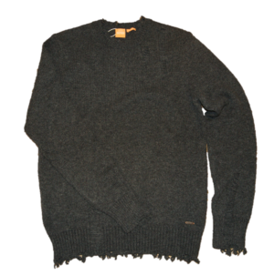 BOSS ORANGE Regular-Fit Pullover AKRUSK aus Baumwoll-Mix mit Schurwolle Farbe anthrazit 022 M