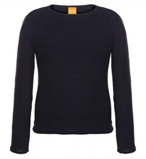BOSS ORANGE PULLOVER ALHAN FARBE DUNKELBLAU 404 M