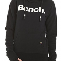 BENCH Logo Hoodie mit Kängurutasche Farbe schwarz XS