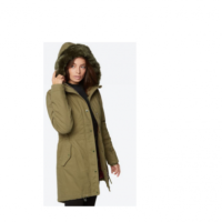 BENCH Damen Core Cotton Parka Farbe grün kh 006 XS