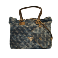 GUESS HANDTASCHE CHATEAU 81 LARGE TOT FARBE BLUE DENIM