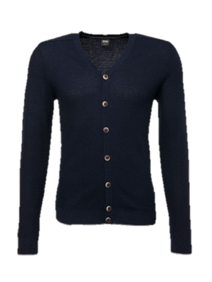 BOSS BLACK STRICKJACKE GERSON MODERN ESSENTIAL FARBE BLAU 402 GR: S
