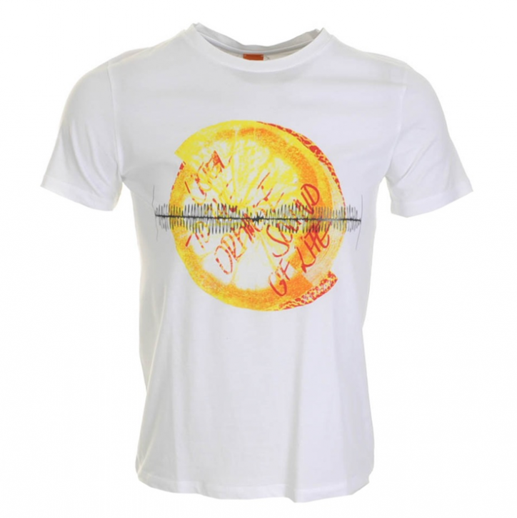 BOSS ORANGE T-SHIRT TEOS 2 FARBE WEISS 100 BOSS ORANGE T-SHIRT TEOS 2 FARBE WEISS 100