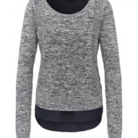 BOSS ORANGE STRICKPULLOVER WARRADYN FARBE DUNKELBLAU 405 S