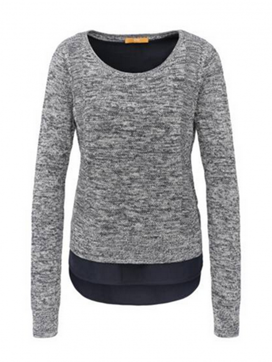 BOSS ORANGE STRICKPULLOVER WARRADYN FARBE DUNKELBLAU 405 BOSS ORANGE STRICKPULLOVER WARRADYN FARBE DUNKELBLAU 405 S