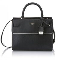 GUESS Handgelenk und Schultertasche CATE schwarz BOSS ORANGE SCHAL NAMAIKE FARBE LILA 666