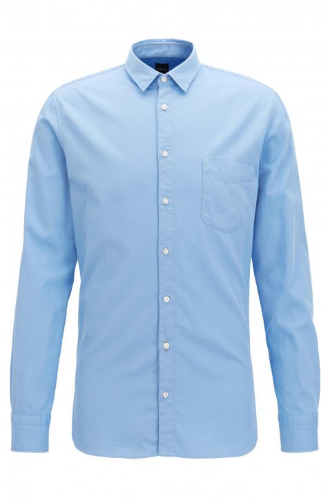 BOSS Slim-Fit Hemd Cattitude_1 aus strukturierter Baumwolle hellblau 460 BOSS Slim-Fit Hemd Cattitude_1 aus strukturierter Baumwolle hellblau 460 M