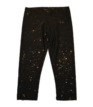 DANNY ROSE LEGGINGS PAILETTEN FARBE SCHWARZ S