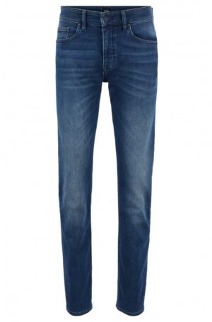 BOSS Slim-Fit Jeans DELAWARE BC-L-P HOME aus gestricktem Stretch-Denim 411