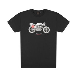 DEUS EX MACHINA T-Shirt Americans Tee mit Motorbike schwarz M