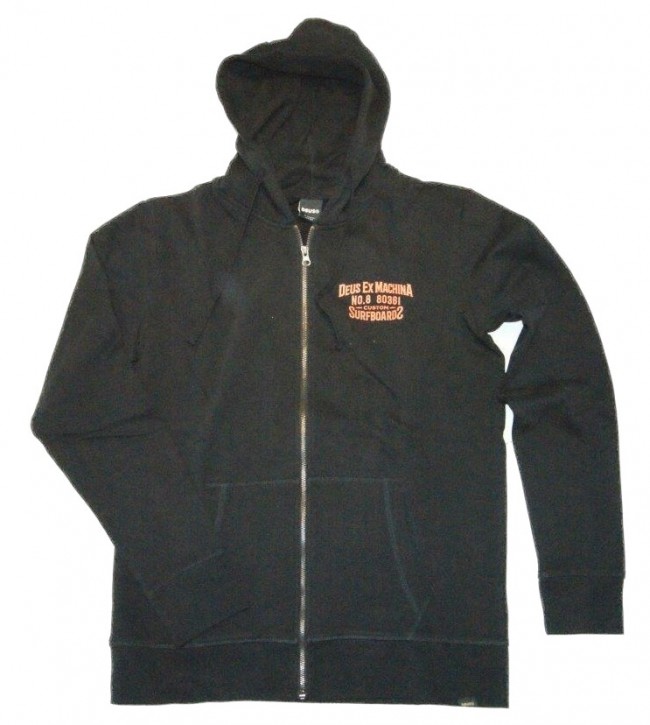 DEUS – DEUS EX MACHINA Kapuzensweat Jacke Backwards Zip Hoodie schwarz DEUS - DEUS EX MACHINA Kapuzensweat Jacke Backwards Zip Hoodie schwarz M