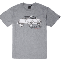 DEUS EX MACHINA T-SHIRT LUFTGEKÜHLT COOL FINS  FARBE GRAU DEUS EX MACHINA T-SHIRT LUFTGEKÜHLT COOL FINS  FARBE GRAU S
