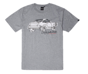 DEUS EX MACHINA T-SHIRT LUFTGEKÜHLT COOL FINS  FARBE GRAU S
