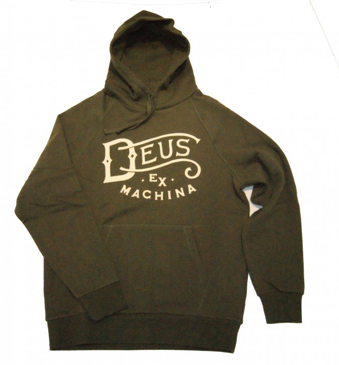 DEUS Kapuzen Sweatshirt  CURLS HOODY Farbe oliv DEUS Kapuzensweat Shirt CURLS HOODY Farbe oliv M