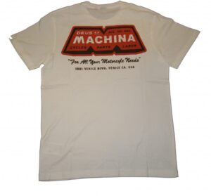 DEUS EX MACHINA T-Shirt BLOC TEE mit Duck vorne und hinten white M