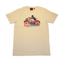 DEUS Tee NECRO TEE mit Motorrad Motiv Design Bjorn R Lie Farbe off white DEUS Tee Shirt NECRO TEE mit Motorrad Motiv Farbe off white M