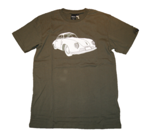 DEUS EX MACHINA T-SHIRT LUFTGEKÜHLT 2 PORSCHE FARBE OLIV S