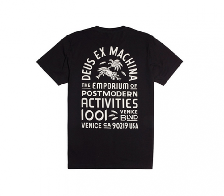 DEUS EX MACHINA T-SHIRT POST MODERN  FARBE SCHWARZ DEUS EX MACHINA T-SHIRT POST MODERN  FARBE SCHWARZ S