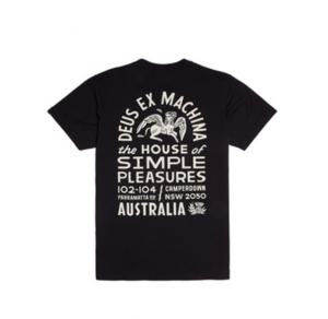 DEUS EX MACHINA T-SHIRT SIMPLE PLEASURE FARBE SCHWARZ S