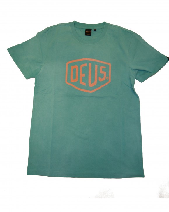 DEUS EX MACHINA T-Shirt Sun bleached shield tee lagoon green DEUS EX MACHINA T-Shirt Sun bleached shield tee lagoon green M