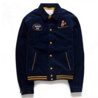 DEUS Jacke TEAM CORD BOMBER ESTATE -Golden Farbe dunkelblau DEUS Jacke TEAM CORD BOMBER ESTATE -Golden Farbe dunkelblau M
