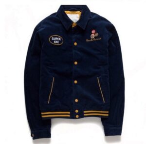 DEUS Jacke TEAM CORD BOMBER ESTATE -Golden Farbe dunkelblau M