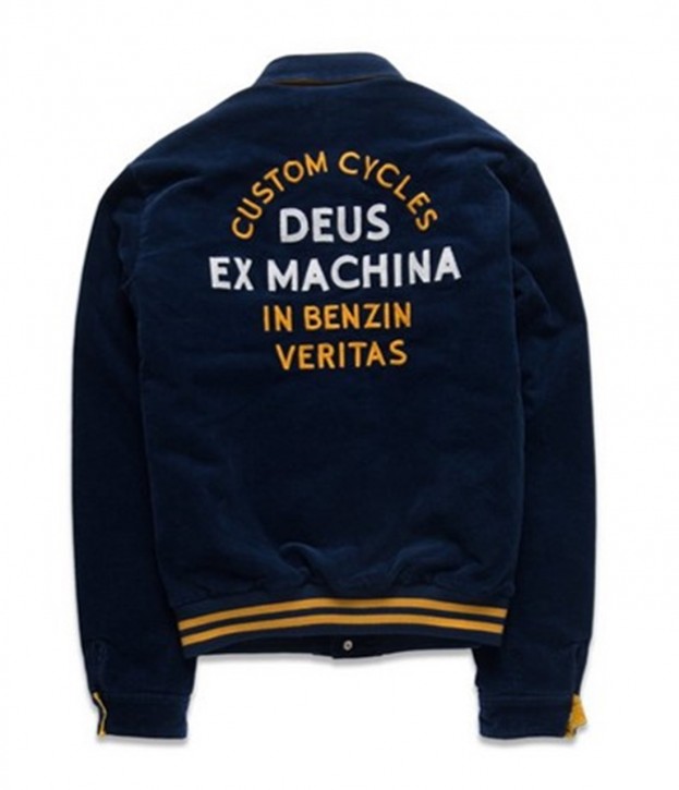 DEUS Jacke TEAM CORD BOMBER ESTATE -Golden Farbe dunkelblau DEUS Jacke TEAM CORD BOMBER ESTATE -Golden Farbe dunkelblau M