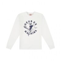 DEUS Sweatshirt Elevate Crew Records NYC vintage white DEUS - DEUS EX MACHINA Sweatshirt Elevate Crew Records NYC vintage white M