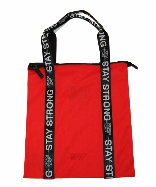 GEORGE GINA & LUCY Nylon Handtasche FLIGHTBAG Farbe red strong 404 GEORGE GINA & LUCY Nylon Handtasche FLIGHTBAG Farbe red strong 404