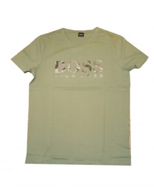 BOSS ORANGE Relaxed-Fit T-Shirt Tauno 7 aus Baumwolle mit Logo grün 331 M
