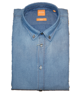 BOSS ORANGE HEMD EDIPOE FARBE BLAU 404 M