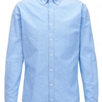 BOSS Slim-Fit Hemd Epreppy_1 aus strukturierter Oxford-Baumwolle hellblau 460 BOSS Slim-Fit Hemd Epreppy_1 aus strukturierter Oxford-Baumwolle hellblau 460 M