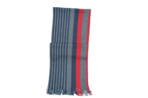 BOSS BLACK SCHAL FANJO FARBE ROT/GRAU/BLAU 622