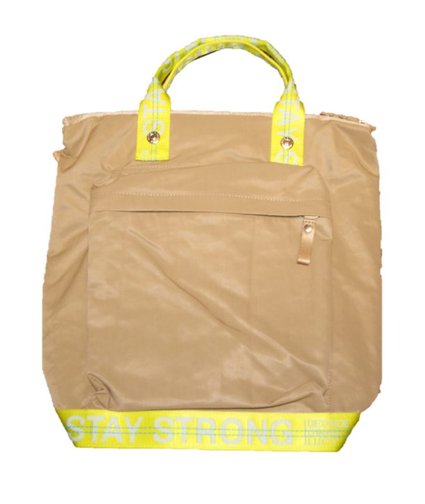 GEORGE GINA & LUCY Rucksack MONOKISSED mit Tragegriffen mit stay strong Logo beige yellostrong 202 GEORGE GINA & LUCY Rucksack MONOKISSED mit Tragegriffen mit stay strong Logo beige yellostrong 202