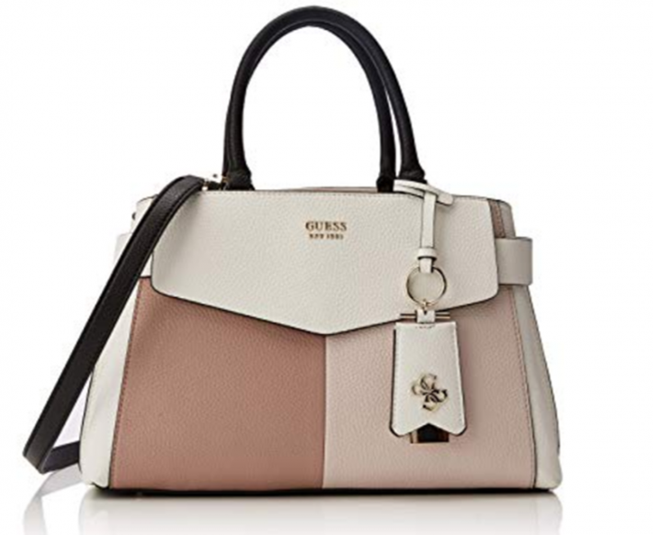 GUESS Damen COLETTE GIRLFRIEND Satchel Shopper Tasche stone multi GUESS Damen COLETTE GIRLFRIEND Satchel Shopper Tasche stone multi
