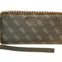GUESS GELDBÖRSE CONFIDENTIAL CHAIN FARBE CHARCOAL