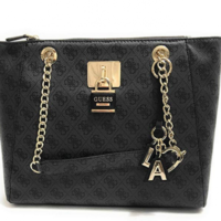 GUESS Damen DOWNTOWN COOL Schultertasche schwarz GUESS Damen DOWNTOWN COOL Schultertasche schwarz